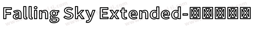 Falling Sky Extended字体转换